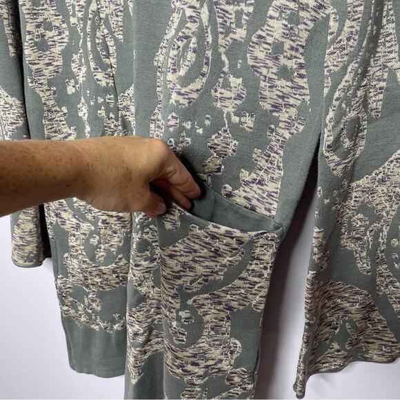 NEW Free People Mock Neck Paisley Long Sleeve Sweater Dress Size XS - Picture 4 of 4